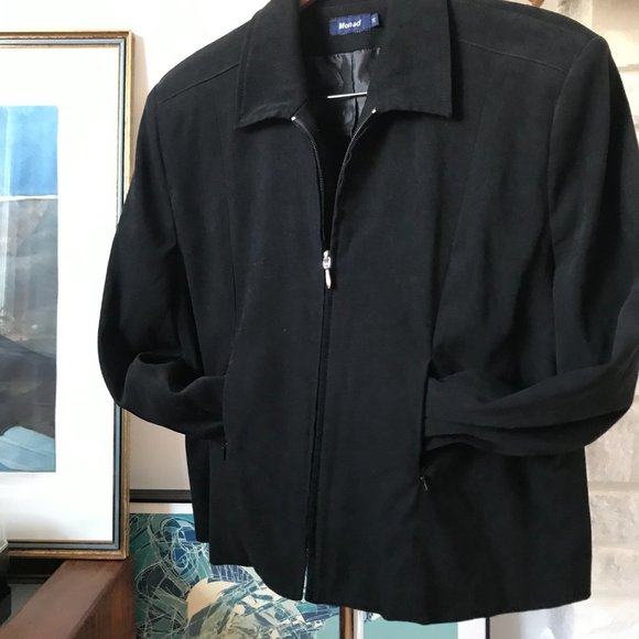 Vintage faux suède vest - Monad - Picture 3 of 4